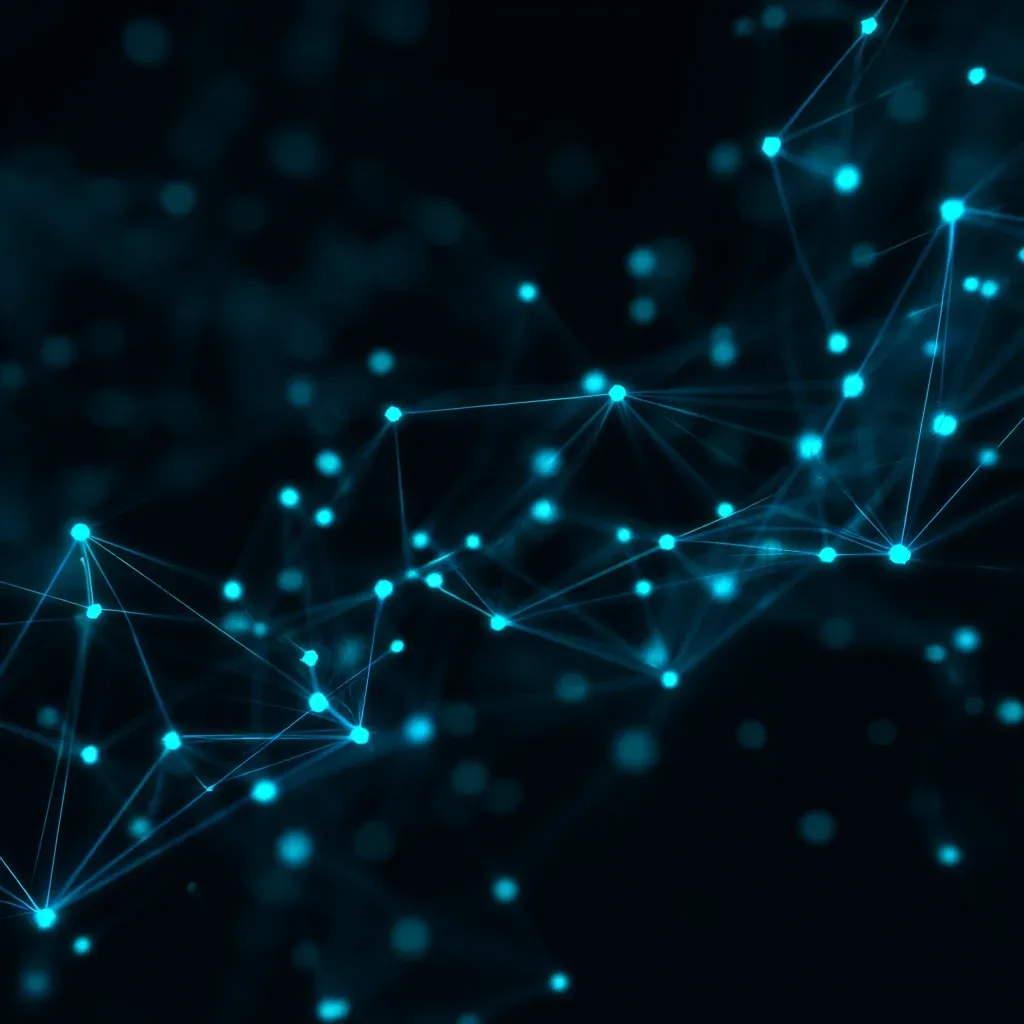 Abstract biological network representing strategic investment in health technology